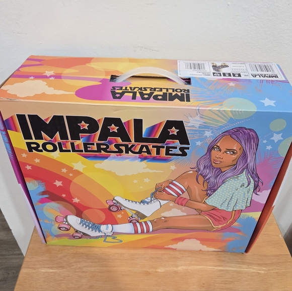 Impala Rollerskates: Harmony Blue Quad Roller Skates - Picture 3 of 9